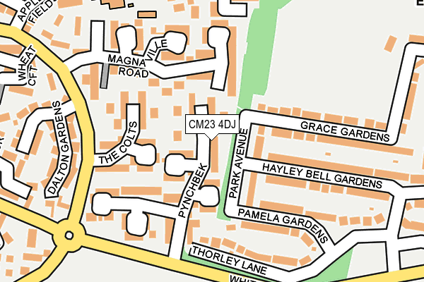 CM23 4DJ map - OS OpenMap – Local (Ordnance Survey)