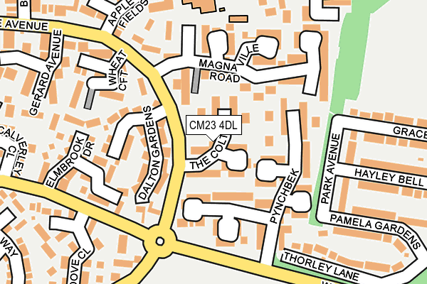 CM23 4DL map - OS OpenMap – Local (Ordnance Survey)