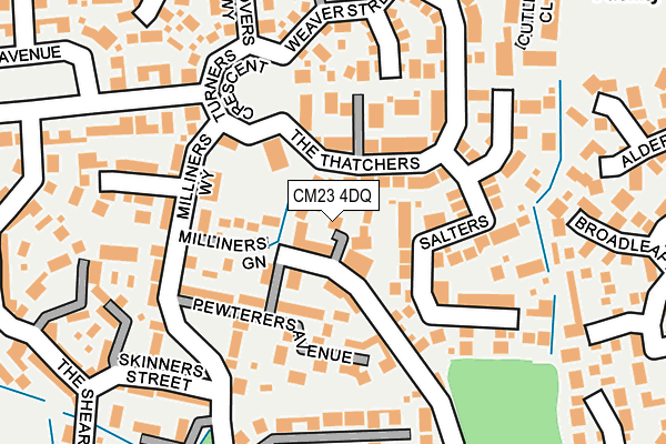 CM23 4DQ map - OS OpenMap – Local (Ordnance Survey)