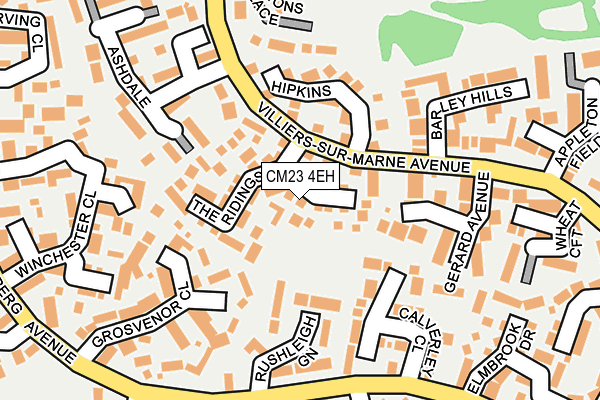 CM23 4EH map - OS OpenMap – Local (Ordnance Survey)