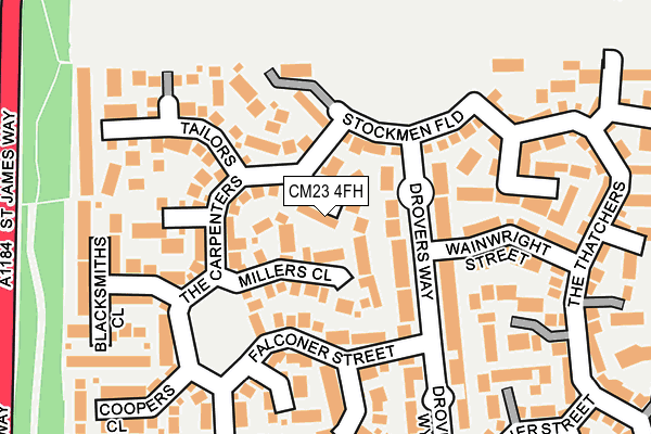 CM23 4FH map - OS OpenMap – Local (Ordnance Survey)