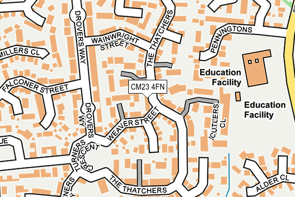 CM23 4FN map - OS OpenMap – Local (Ordnance Survey)