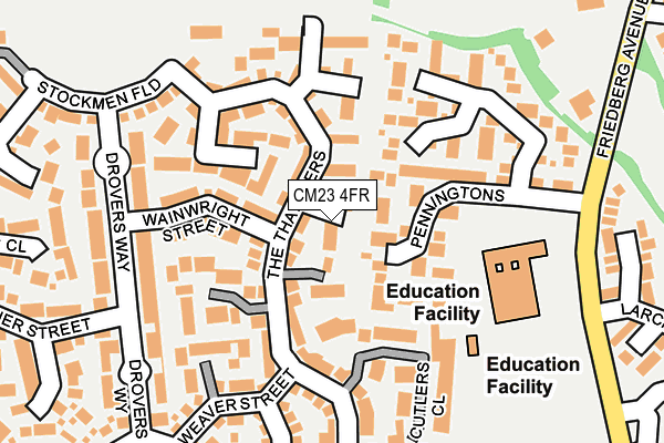 CM23 4FR map - OS OpenMap – Local (Ordnance Survey)