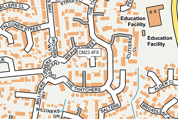 CM23 4FX map - OS OpenMap – Local (Ordnance Survey)