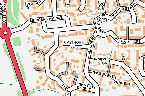 CM23 4GH map - OS OpenMap – Local (Ordnance Survey)