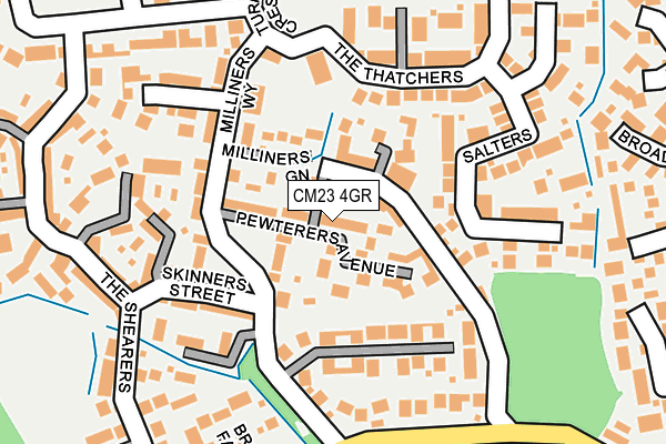 CM23 4GR map - OS OpenMap – Local (Ordnance Survey)