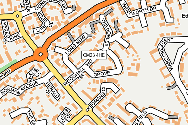 CM23 4HE map - OS OpenMap – Local (Ordnance Survey)