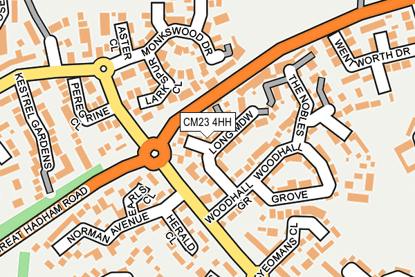 CM23 4HH map - OS OpenMap – Local (Ordnance Survey)