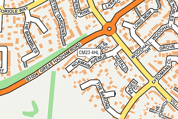 CM23 4HL map - OS OpenMap – Local (Ordnance Survey)