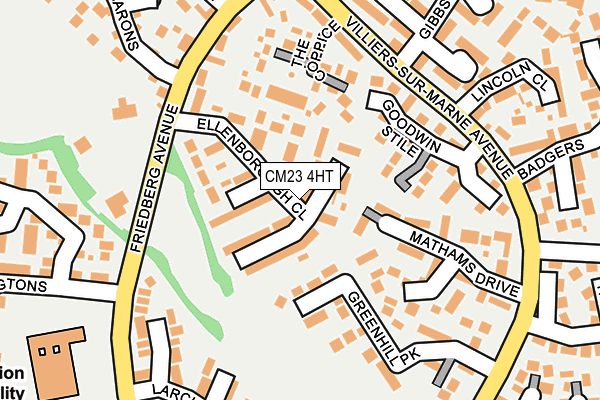 CM23 4HT map - OS OpenMap – Local (Ordnance Survey)