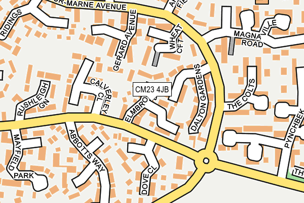 CM23 4JB map - OS OpenMap – Local (Ordnance Survey)