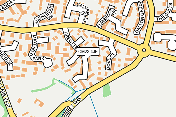 CM23 4JE map - OS OpenMap – Local (Ordnance Survey)