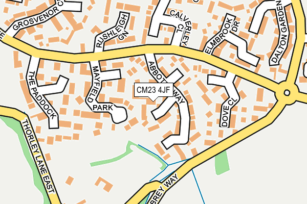 CM23 4JF map - OS OpenMap – Local (Ordnance Survey)