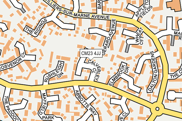 CM23 4JJ map - OS OpenMap – Local (Ordnance Survey)