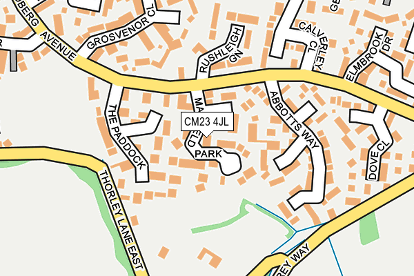 CM23 4JL map - OS OpenMap – Local (Ordnance Survey)