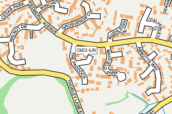 CM23 4JN map - OS OpenMap – Local (Ordnance Survey)