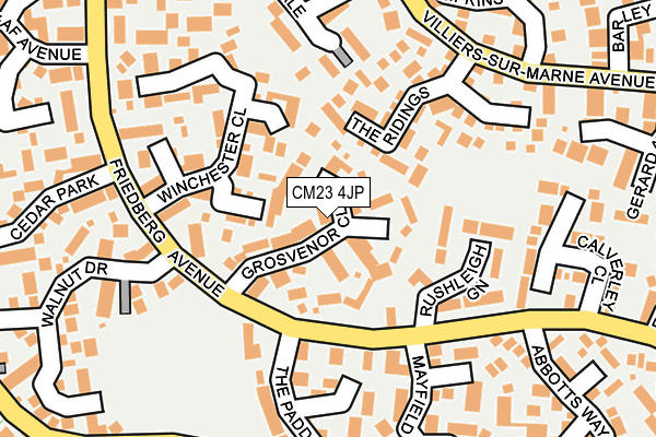 CM23 4JP map - OS OpenMap – Local (Ordnance Survey)