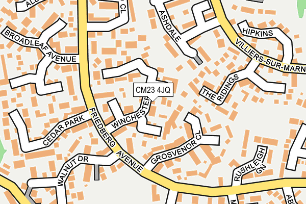CM23 4JQ map - OS OpenMap – Local (Ordnance Survey)