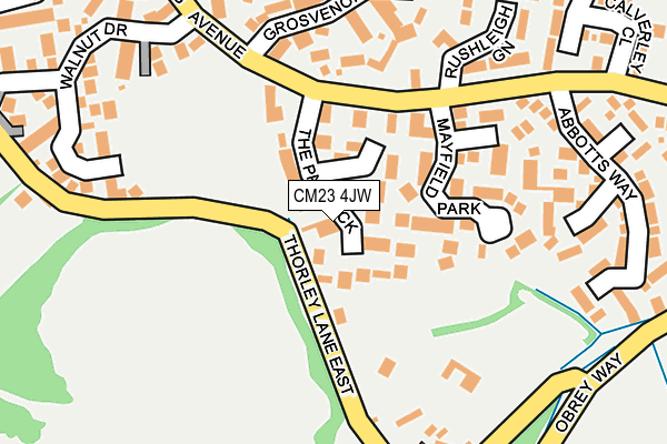 CM23 4JW map - OS OpenMap – Local (Ordnance Survey)