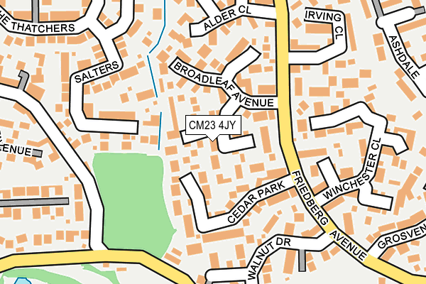 CM23 4JY map - OS OpenMap – Local (Ordnance Survey)