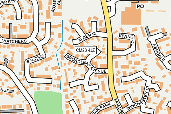 CM23 4JZ map - OS OpenMap – Local (Ordnance Survey)