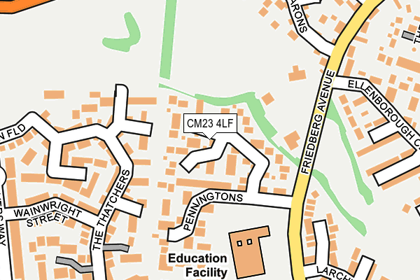 CM23 4LF map - OS OpenMap – Local (Ordnance Survey)