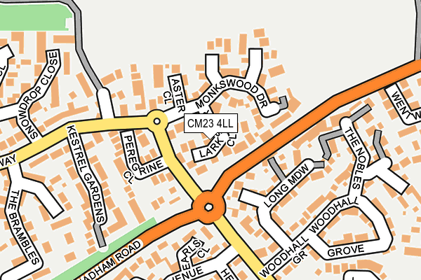 CM23 4LL map - OS OpenMap – Local (Ordnance Survey)