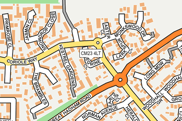CM23 4LT map - OS OpenMap – Local (Ordnance Survey)