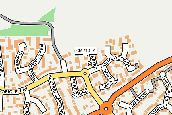 CM23 4LY map - OS OpenMap – Local (Ordnance Survey)