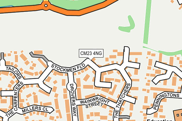 CM23 4NG map - OS OpenMap – Local (Ordnance Survey)
