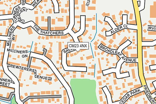CM23 4NX map - OS OpenMap – Local (Ordnance Survey)