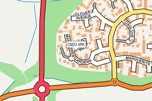 CM23 4PA map - OS OpenMap – Local (Ordnance Survey)