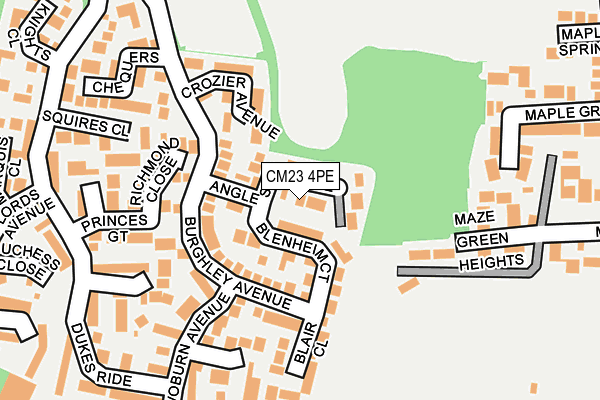 CM23 4PE map - OS OpenMap – Local (Ordnance Survey)