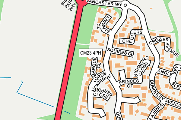 CM23 4PH map - OS OpenMap – Local (Ordnance Survey)