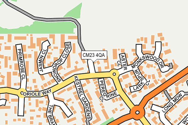 CM23 4QA map - OS OpenMap – Local (Ordnance Survey)