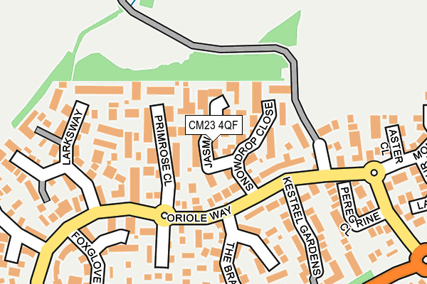 CM23 4QF map - OS OpenMap – Local (Ordnance Survey)