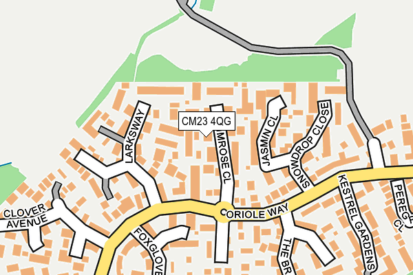 CM23 4QG map - OS OpenMap – Local (Ordnance Survey)
