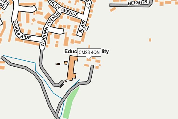 CM23 4QN map - OS OpenMap – Local (Ordnance Survey)