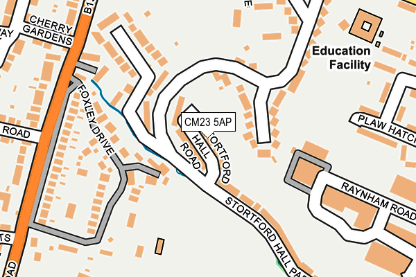 CM23 5AP map - OS OpenMap – Local (Ordnance Survey)