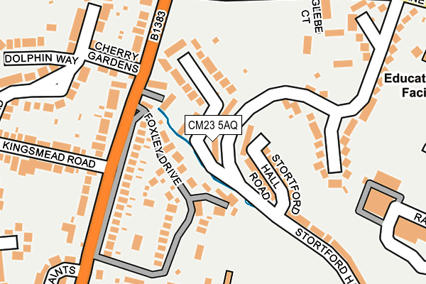 CM23 5AQ map - OS OpenMap – Local (Ordnance Survey)
