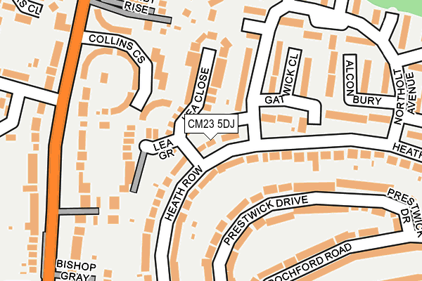 CM23 5DJ map - OS OpenMap – Local (Ordnance Survey)