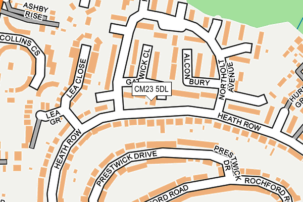 CM23 5DL map - OS OpenMap – Local (Ordnance Survey)