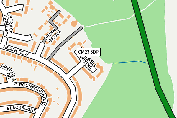CM23 5DP map - OS OpenMap – Local (Ordnance Survey)