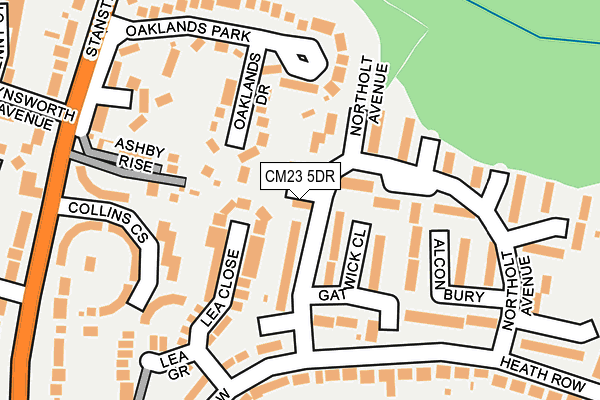 CM23 5DR map - OS OpenMap – Local (Ordnance Survey)