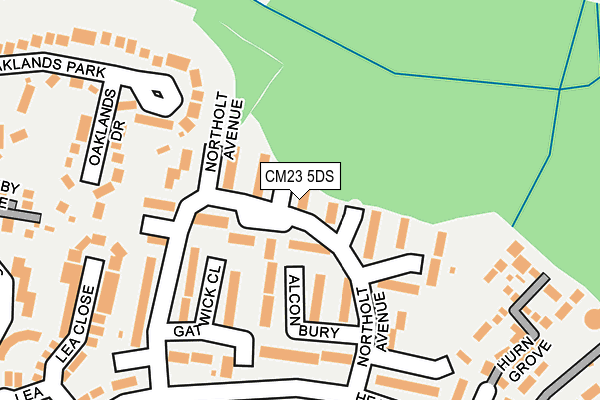 CM23 5DS map - OS OpenMap – Local (Ordnance Survey)