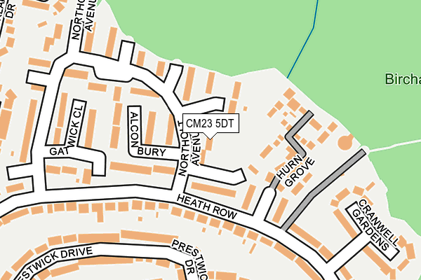 CM23 5DT map - OS OpenMap – Local (Ordnance Survey)