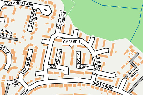 CM23 5DU map - OS OpenMap – Local (Ordnance Survey)