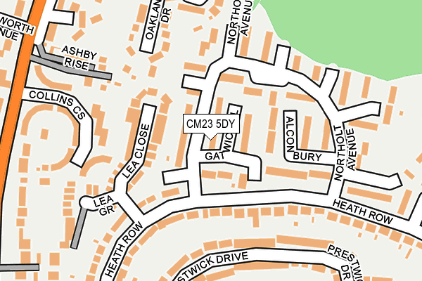 CM23 5DY map - OS OpenMap – Local (Ordnance Survey)