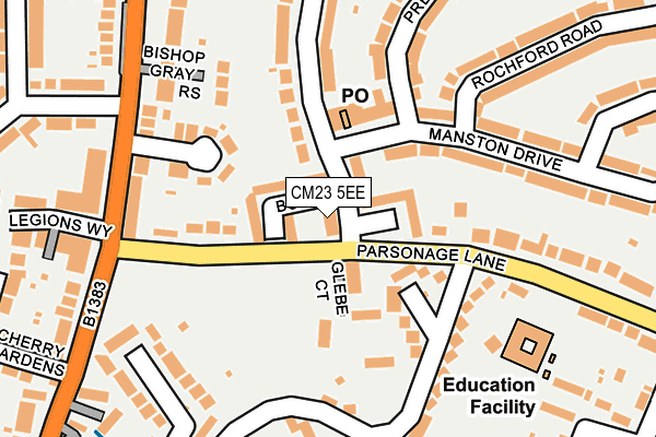 CM23 5EE map - OS OpenMap – Local (Ordnance Survey)