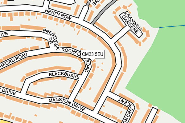CM23 5EU map - OS OpenMap – Local (Ordnance Survey)